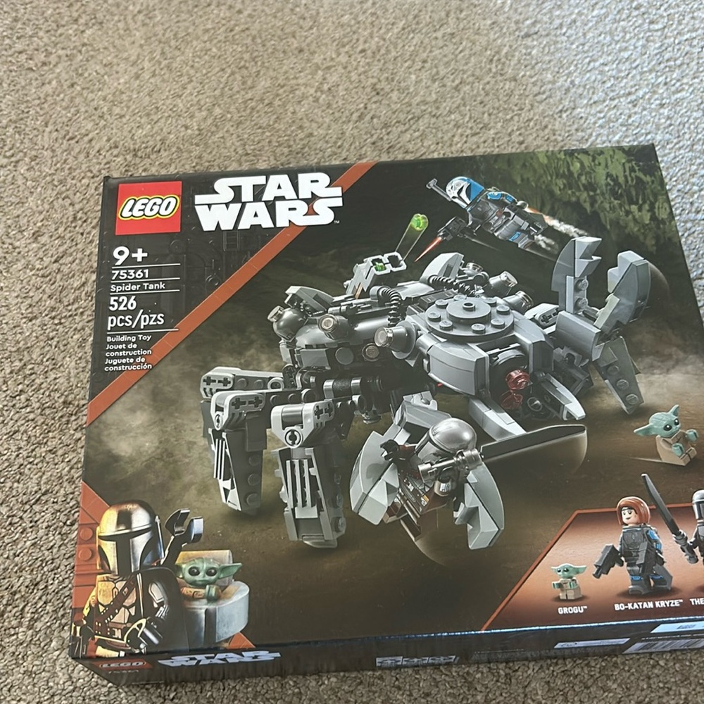 Brand new in box Lego Star Wars spider tank. Ages 9+ 526 pieces